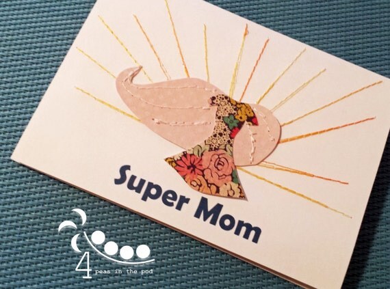 super mom mothers day card