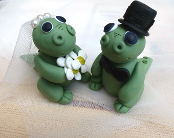 Items similar to Dinosaur Wedding Cake Topper Choose 