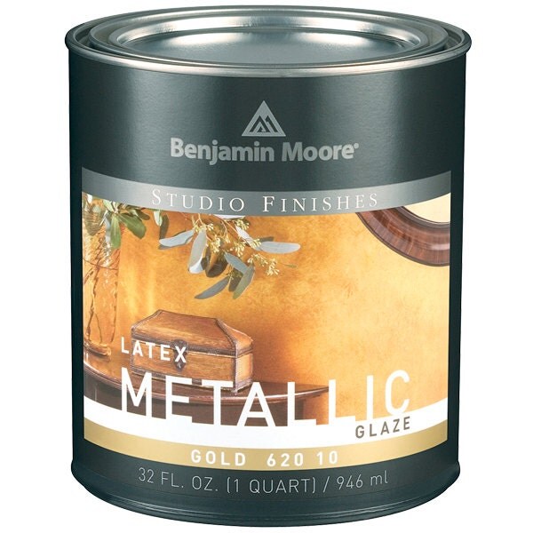 Benjamin Moore Studio Finishes Metallic Glaze 1 Quart Gold