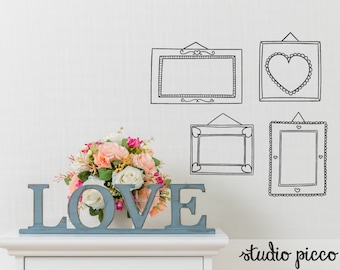 Picture Frame Wall Decals frame wall decal | etsy Picture Frame Wall Decals frame wall decal | etsy