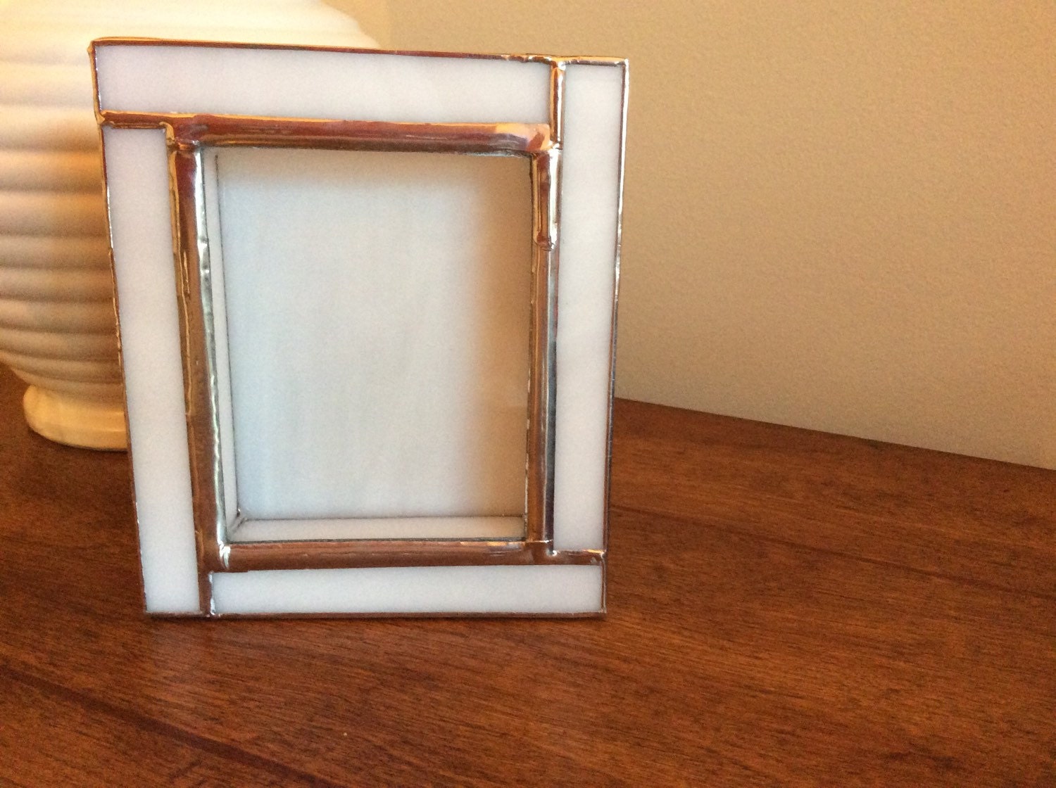 Stained Glass Shadow Box Picture Frame Small by StainedGlassCloset
