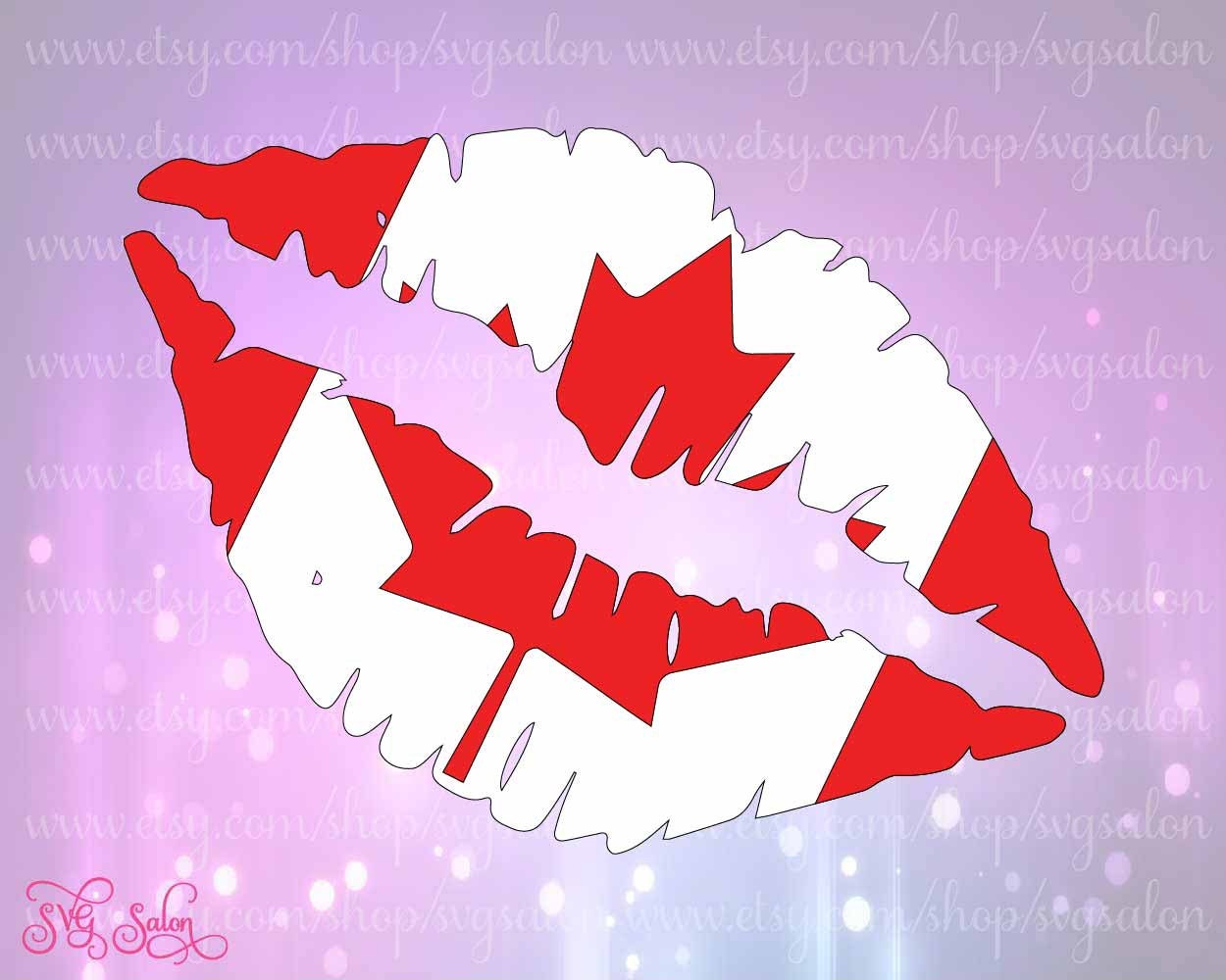 Download Canada Day Canadian Flag Lips Cutting File in Svg Eps by ...