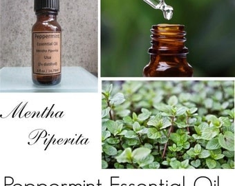 Peppermint Essential Oil, Peppermint Oil, Mentha Piperita (3x distilled) Highest Quality Available, 100% Pure Authentic Peppermint EO