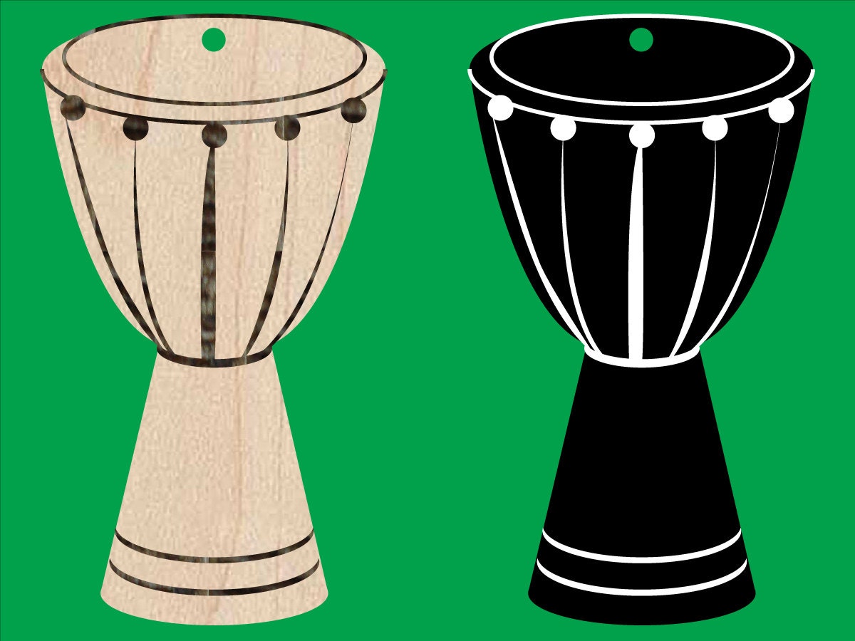 Africa Drum Laser cut multiple materials choices