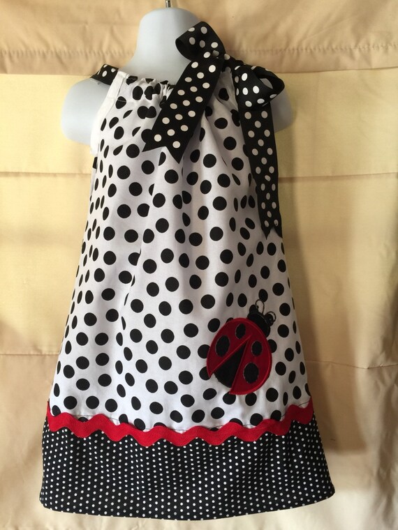 Pillowcase dress Lady bug Pillow Case by CuteCoutureByShelley