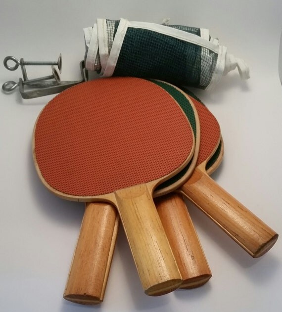 vintage table ping pong set