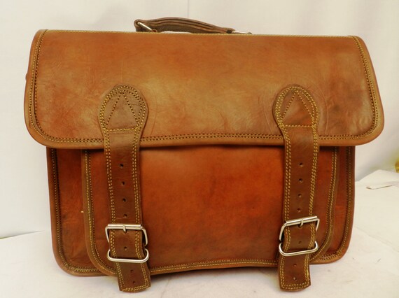 genuine leather messenger