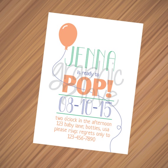 Ready to POP Baby Shower Invitations by GraphicLoveShop on ...