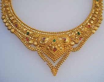 22k gold bangle bracelet chudi handmade jewelry by tribalsilver99