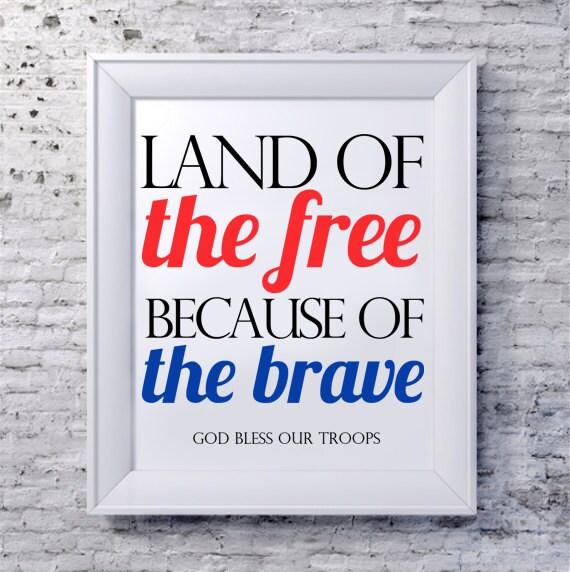 memorial day land of the free because of the brave