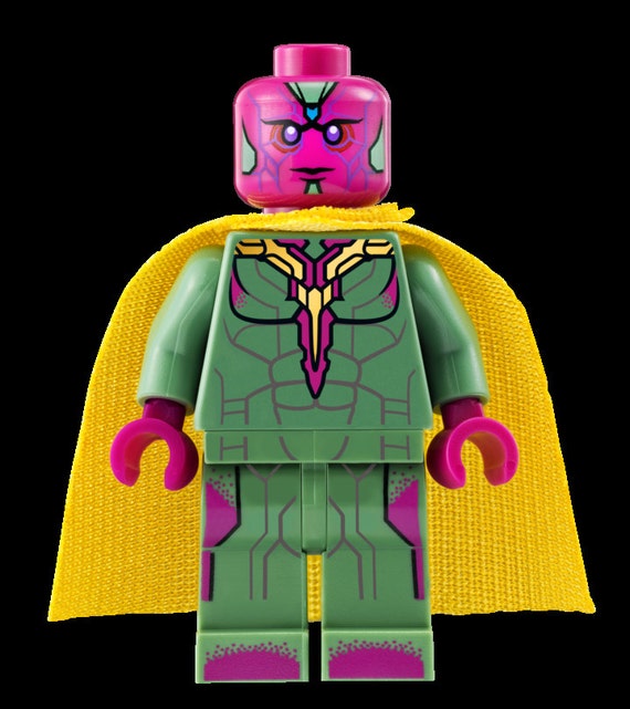 THE VISION custom Minifigure 100% Lego Compatible Marvel