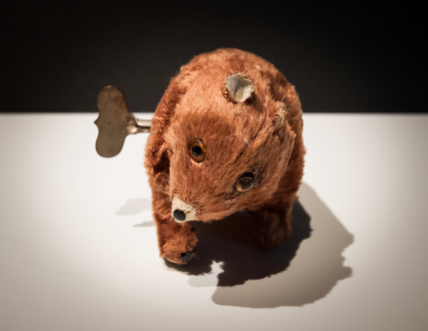 Antique 1950's Wind Up Teddy Bear Toy