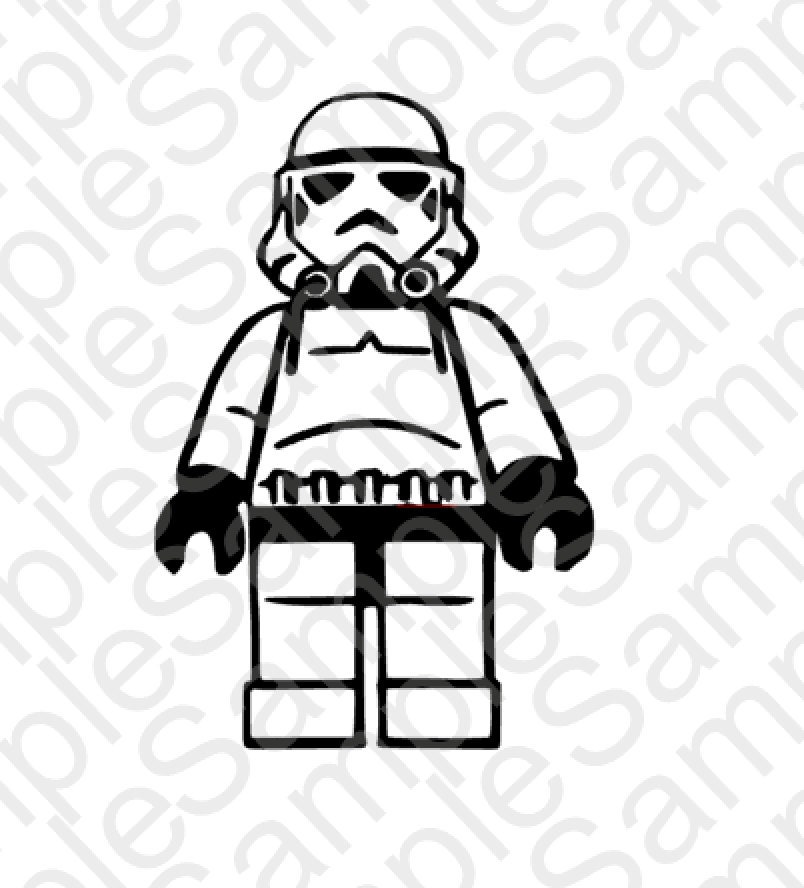 Download Lego Stormtrooper Inspired SVG and DXF Cut by BrocksPlayhouse
