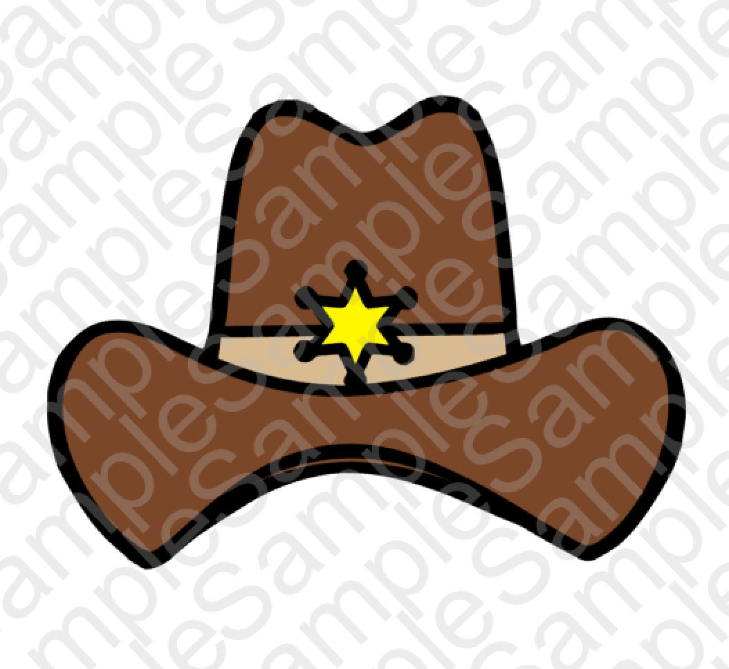 Download Cowboy Hat SVG and DXF Cut Files by BrocksPlayhouse on Etsy