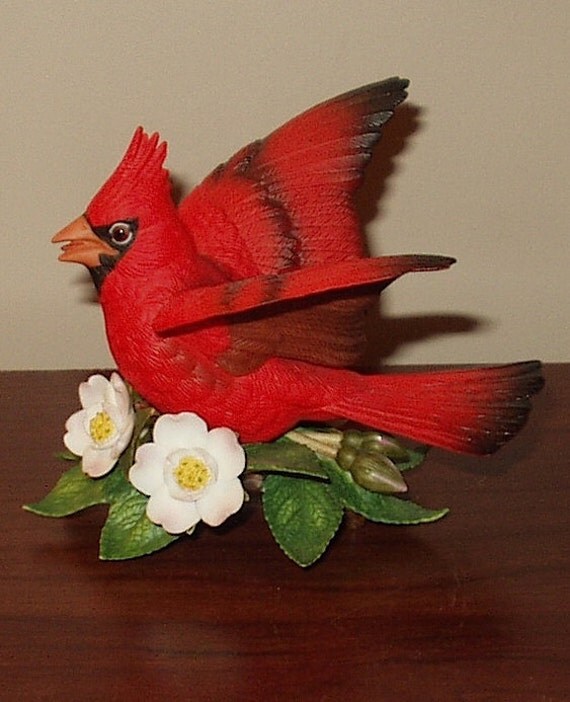 Lenox 1987 Fine Porcelain Cardinal Garden Bird By Cachebuster