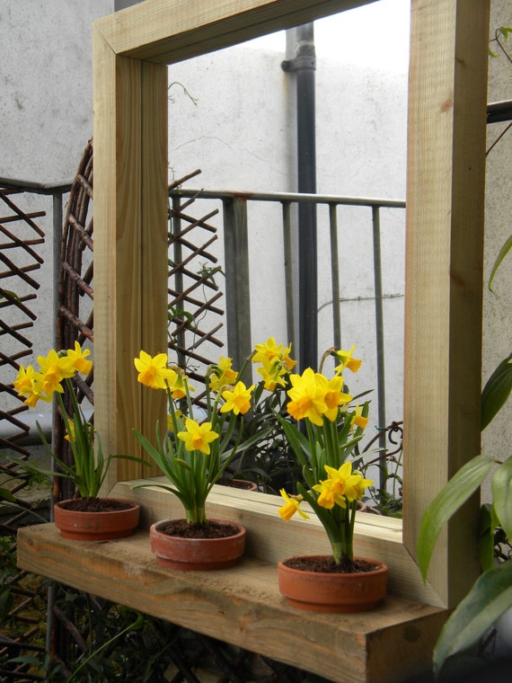 Plant Pot Mirror by UntamedFrames on Etsy