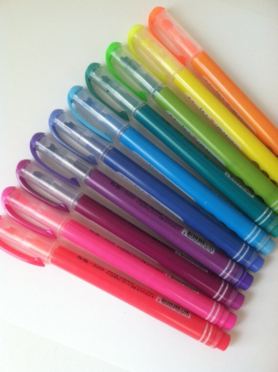 MultiTip 3 Way Rainbow Highlighter Marker by StationeryDelights
