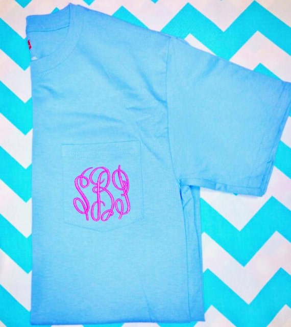 graphic tee with light blue