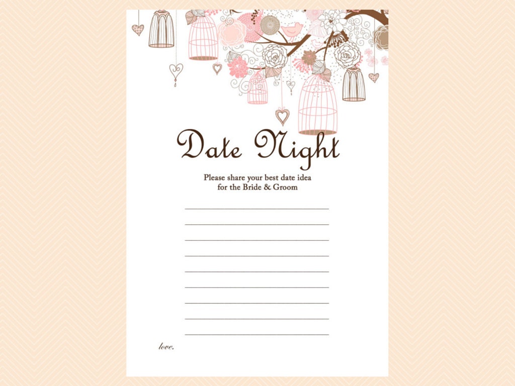 Date Night Cards Date Night Signs Date Night Ideas Printable