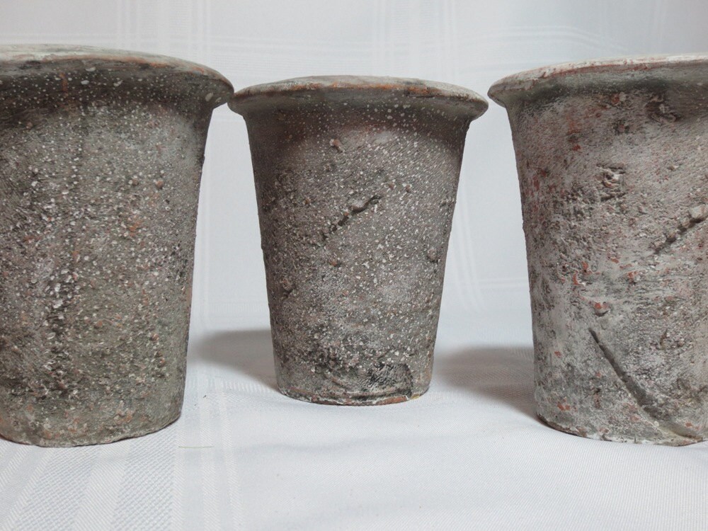 Vintage Stone Vases / Rustic Pottery