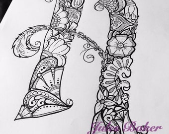 Hand drawn illustrations and coloring books by JulesBakerArtStudio