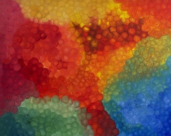 Print of Original Oil Painting "ColorfulLife"