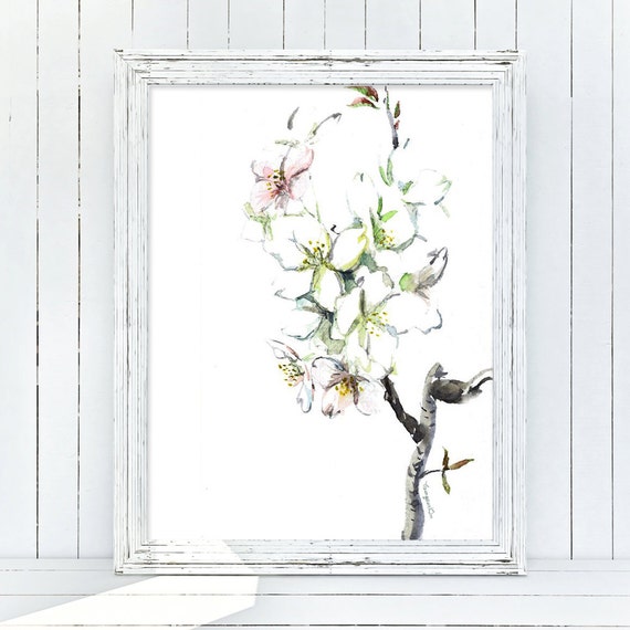 Items similar to Cherry Blossom Giclee Print, Cherry blossom Wall Art