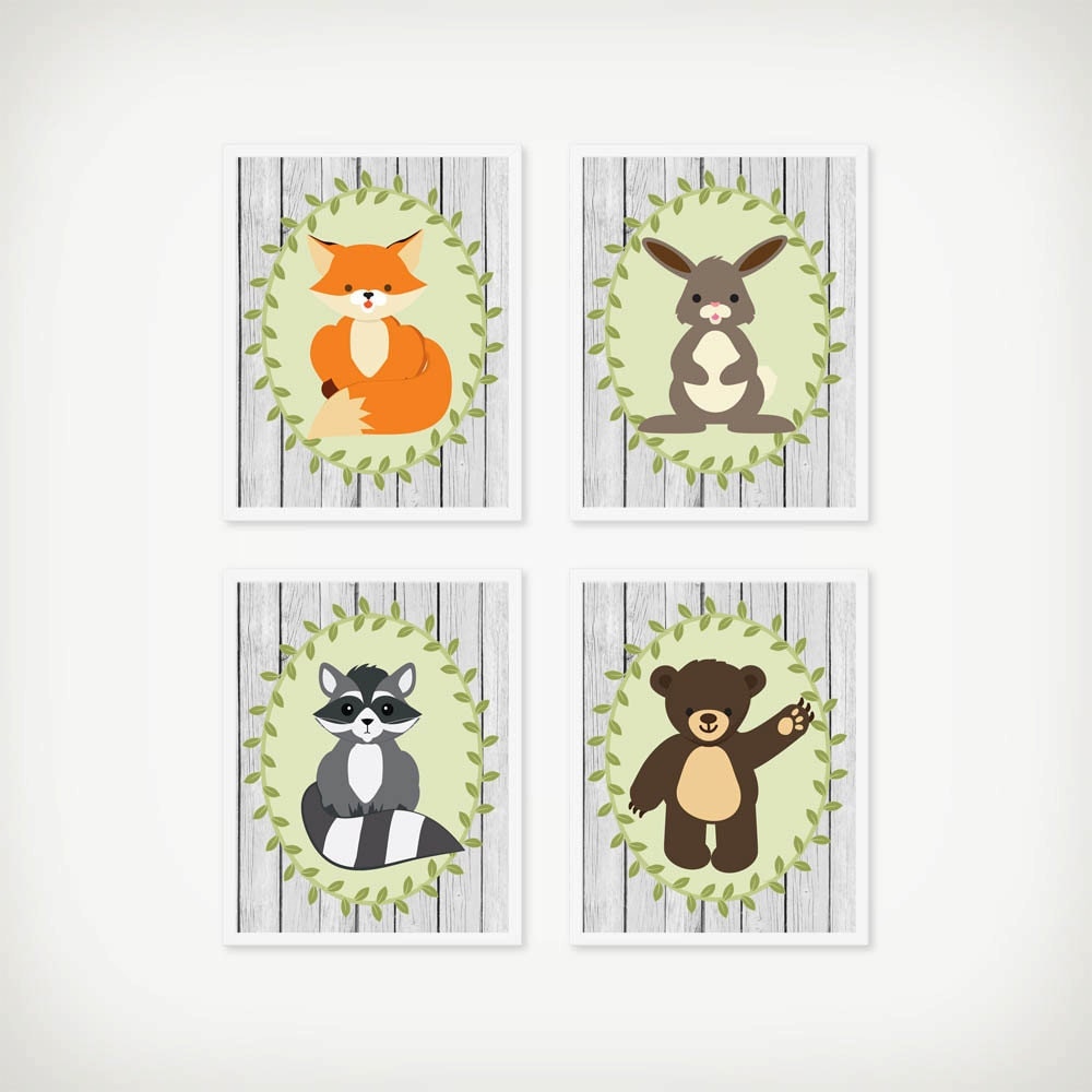 Woodland Nursery Decor Woodland Printable Set Instant