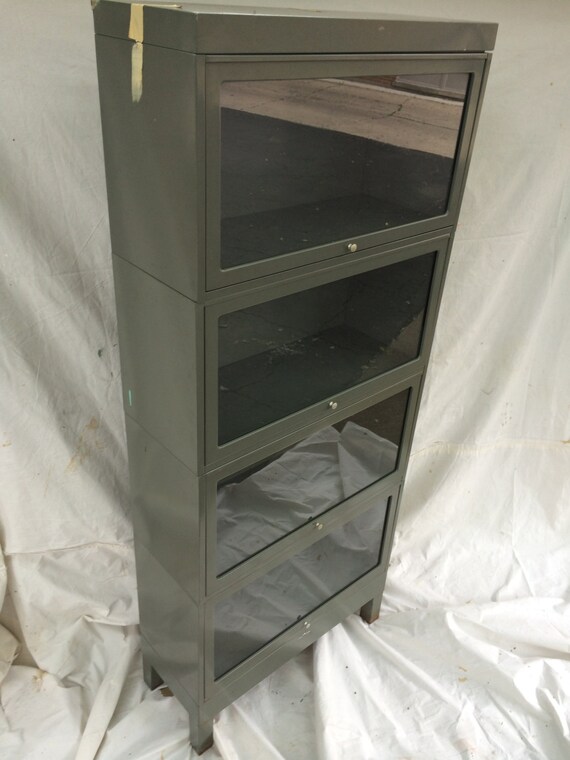Globe Wernicke metal lawyer's stacking bookcase by artifactMODERN