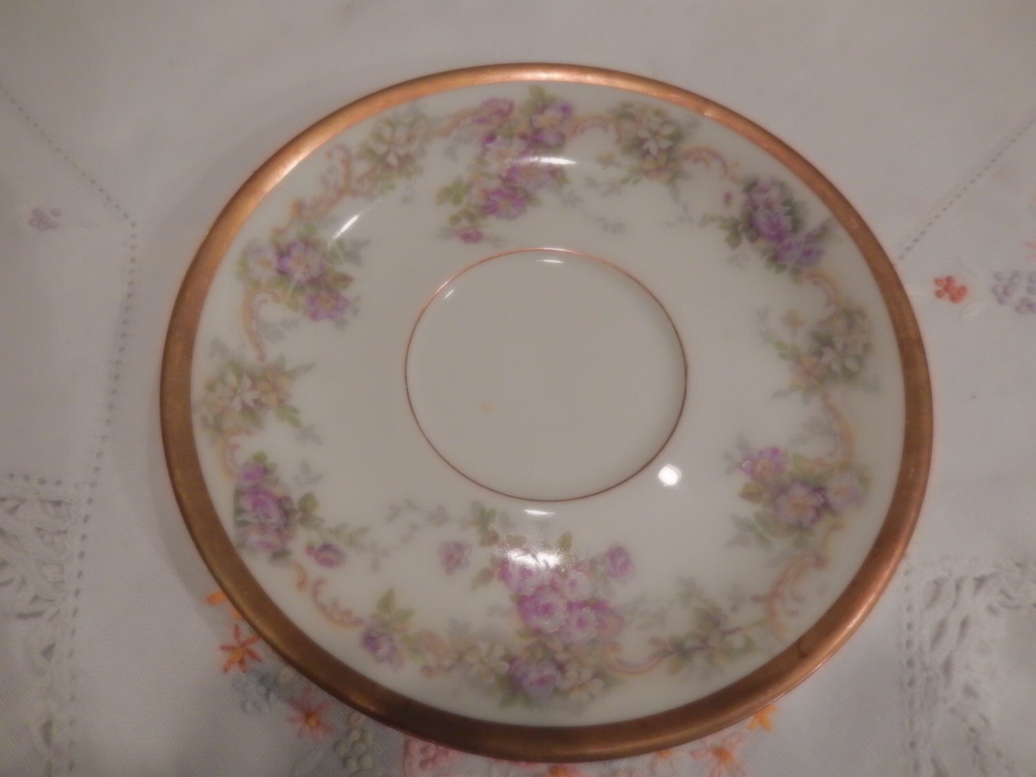 FRANCE JEAN POUYAT Limoges Saucer