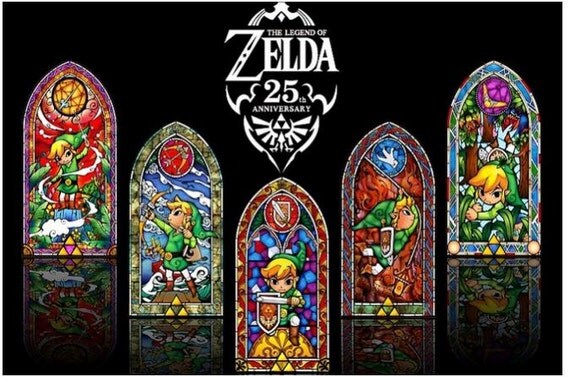 25 year Featuring all 5 Wind Waker stained glass by DoublePheonix