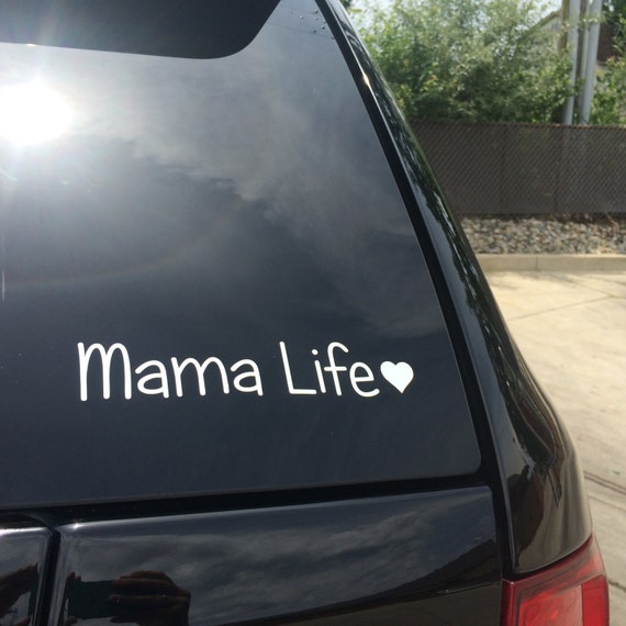 Mama Life Car Decal With Heart