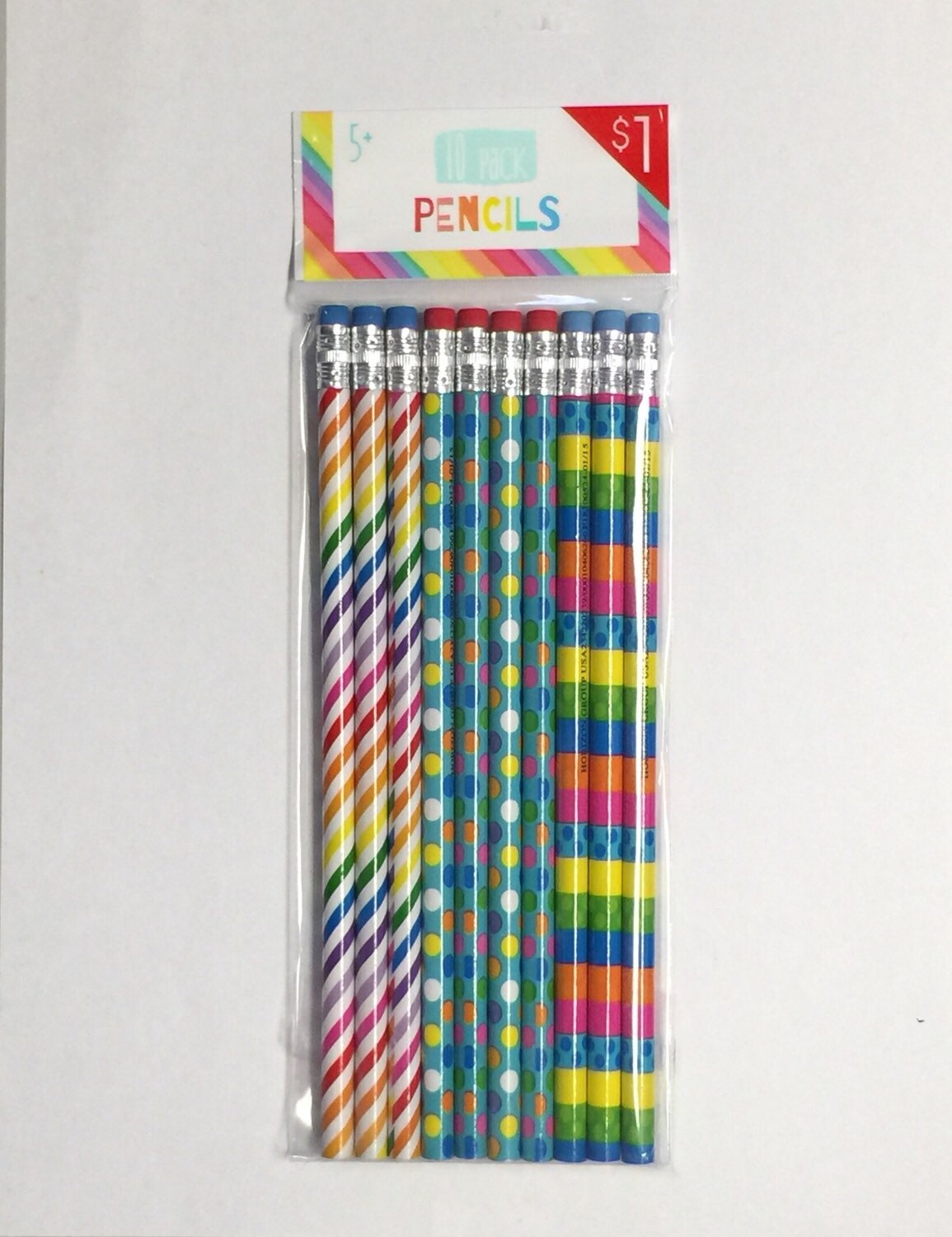 Target Dollar Spot Pencils Rainbow 10 by nerdyGIRLnerdySTUFF