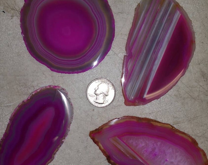 Pink Agate Slab- 3 inch from Brazil- PICK YOURS! AAA Grade Agate SlabsHealing Crystals \ Reiki \ Healing Stone \ Healing Stones \ Chakra