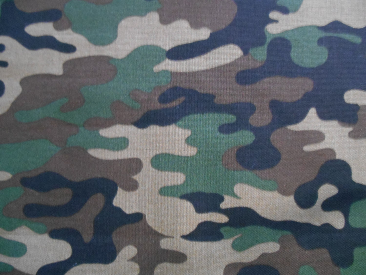  Army Green Camo  cotton fabric by the yard