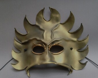 Moon Mask Molded Leather by DeborahEinbender on Etsy