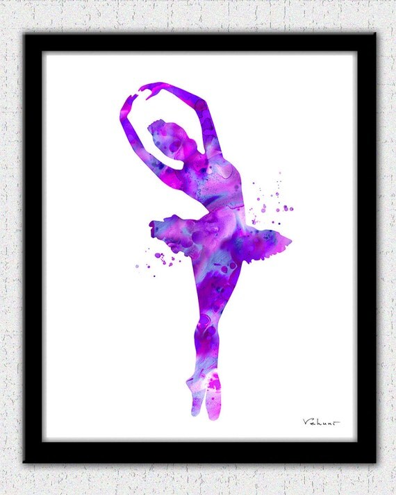 Purple Ballerina Digital Download ballerina silhouette