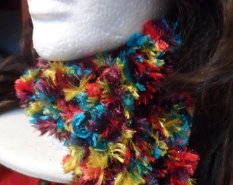 rainbow boa scarf