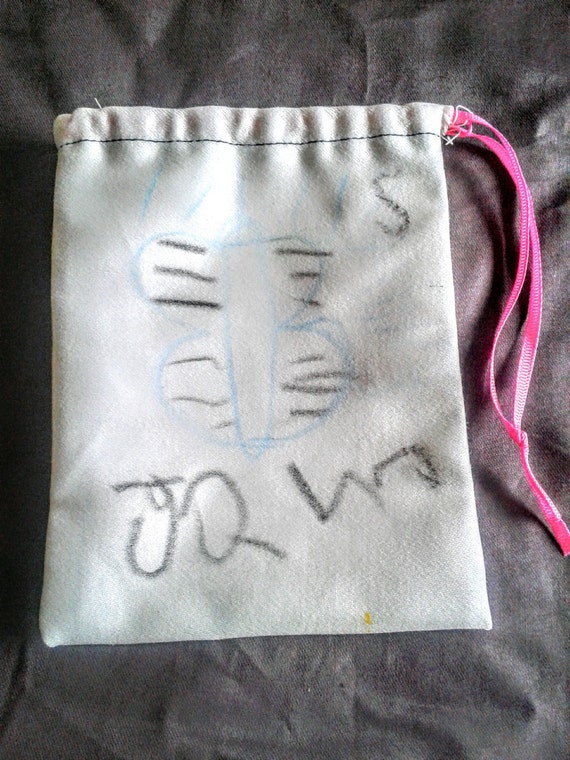 Decorate your own Cotton Drawstring Bag