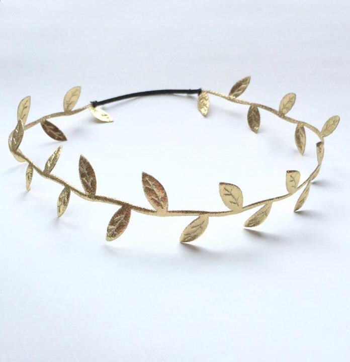 Gold Leaf Headband by on Etsy