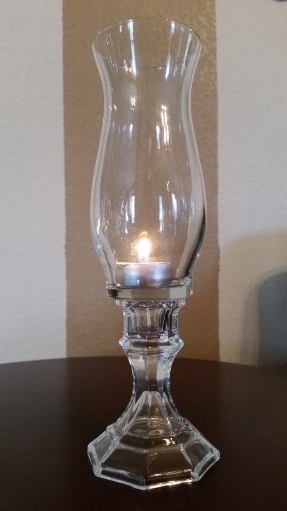 Glass Vase or Candle Holder by WANDAsBOWTIQUEnMORE on Etsy