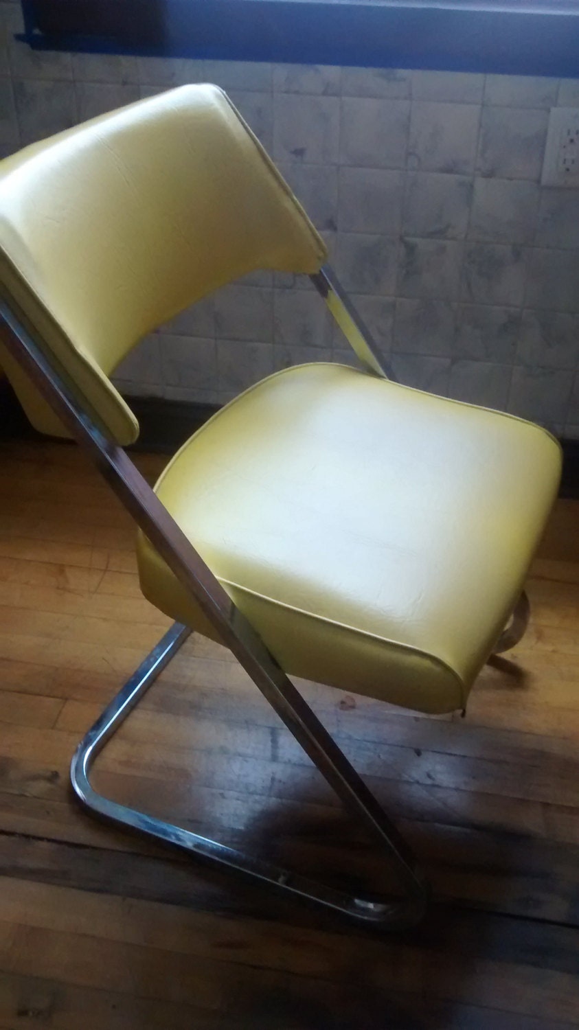 Mid century modern chrome Z chairs 3 total Haute Juice