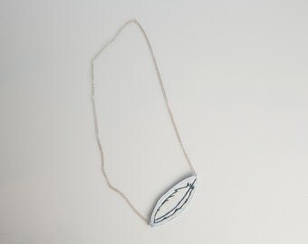 Feather chain necklace