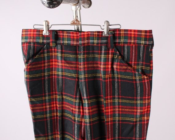 plaid bell bottoms mens