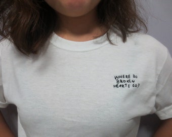One Direction Lyric Embroidered T-Shirt