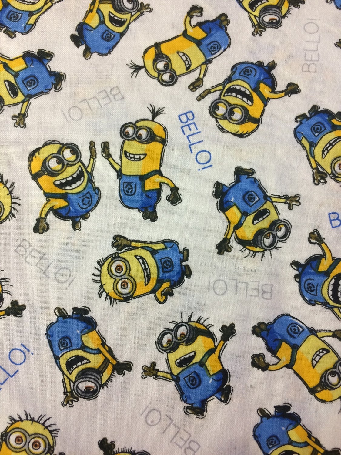 Minion fabric minions bello fabric material by fabricmason