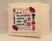 Machine Embroidered Cards