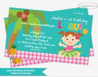 1St Birthday Luau Invitation Wording 3