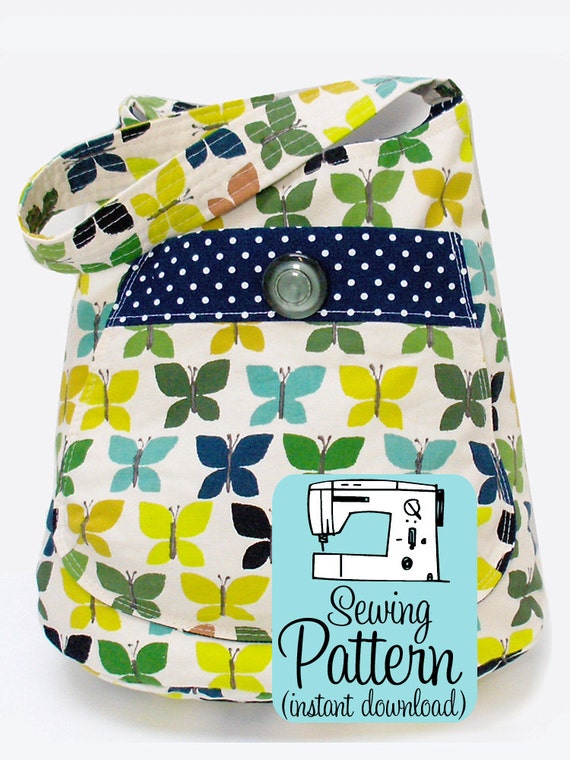 Bucket Bag PDF Sewing Pattern Project Tote Shoulder Bag Purse Sewing ...