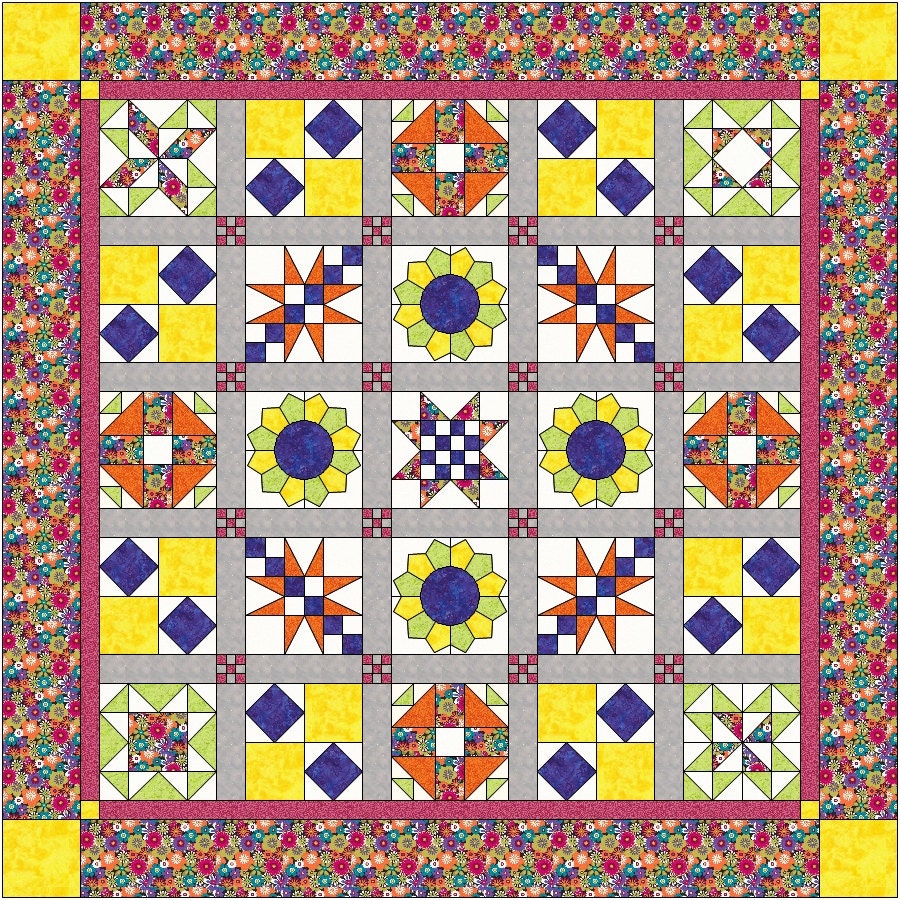 quilt pattern for beginners queen size sampler quilt